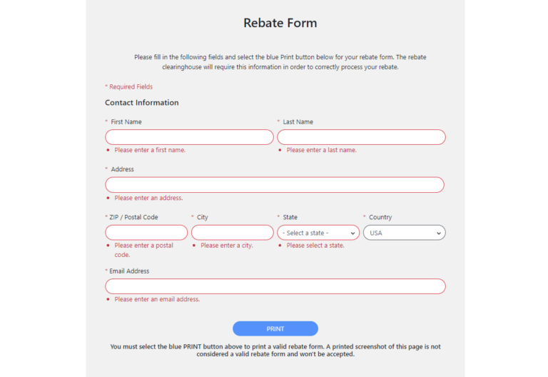 Menards Printable Rebate Forms World Wide Rebates