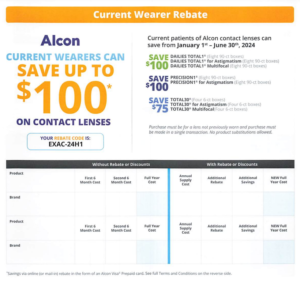 Alcon Rebate Redemption Form 2024 Printable World Wide Rebates