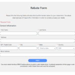 Menards Printable Rebate Form