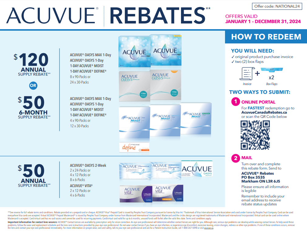 Acuvue Rebate Form 2024